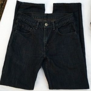 Levi's 514 slim, straight, dark blue. 28x28